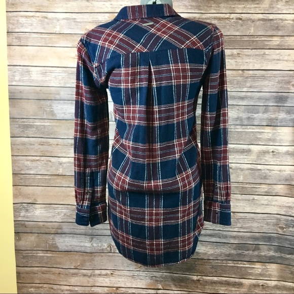 Billabong plaid flannel tunic - Picture 3 of 4